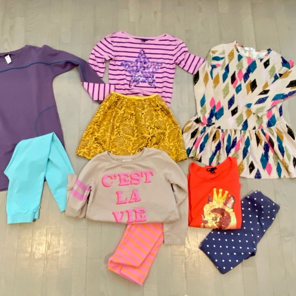 The ultimate capsule wardrobe! girls size 8-lot of 13 pieces NO WHITE PANTS - Picture 2 of 8